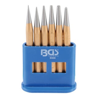 Jeu de chasse-goupilles/pointeaux 120 mm 1 - 5 mm 6 pièces Kraftmann