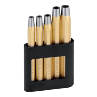 Jeu de chasse-rivets RENNSTEIG dans support en plastique 5 pcs.