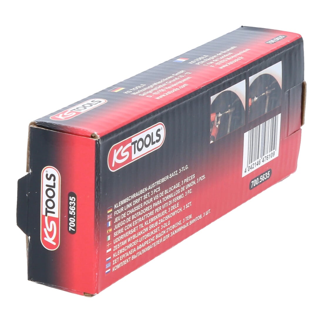 Jeu de chasses pour vis de blocage, 3 pcs.