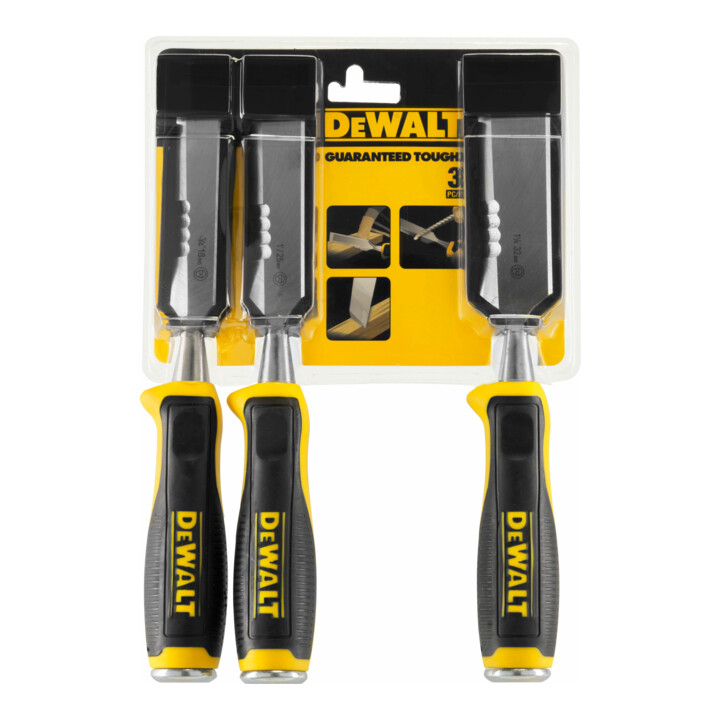 Jeu de ciseaux à bois DEWALT 3 pces 18, 25, 32mm DWHT0-16148