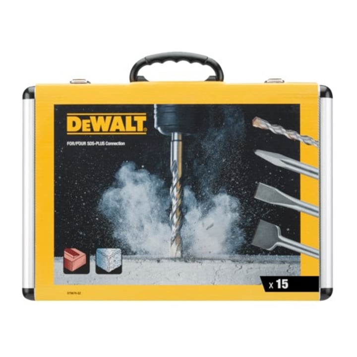 Jeu de ciseaux et de mèches DEWALT 15 pièces SDS-plus DT9679-QZ
