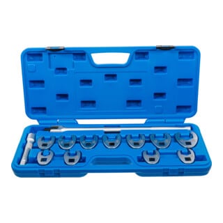 Jeu de clé col de cygne 12,5 mm (1/2") 20 - 32 mm 13 pièces Kraftmann