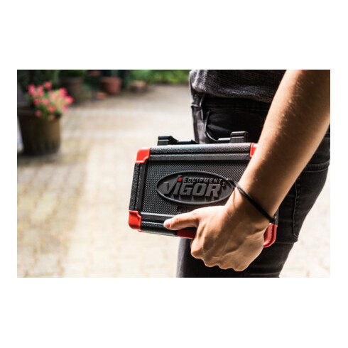 VIGOR Jeu de clés à douille 6,3 mm (1/4") à carré creux, 46 pièces V2414N