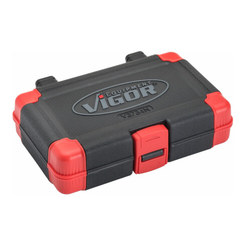 VIGOR Jeu de clés à douille 6,3 mm (1/4") à carré creux, 46 pièces V2414N
