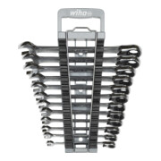 Jeu de clés à cliquet Wiha 13 pièces réversibles avec support (44661)-3