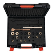Jeu de clés à douille 1/2 pouce 6 pans. 12 pièces Ouv 6-32 mm sans étincelles-1