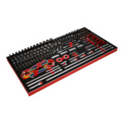 Jeu de clés à douille 1/4''+ 3/8" dans insert en mousse, 183 pcs KS Tools-3