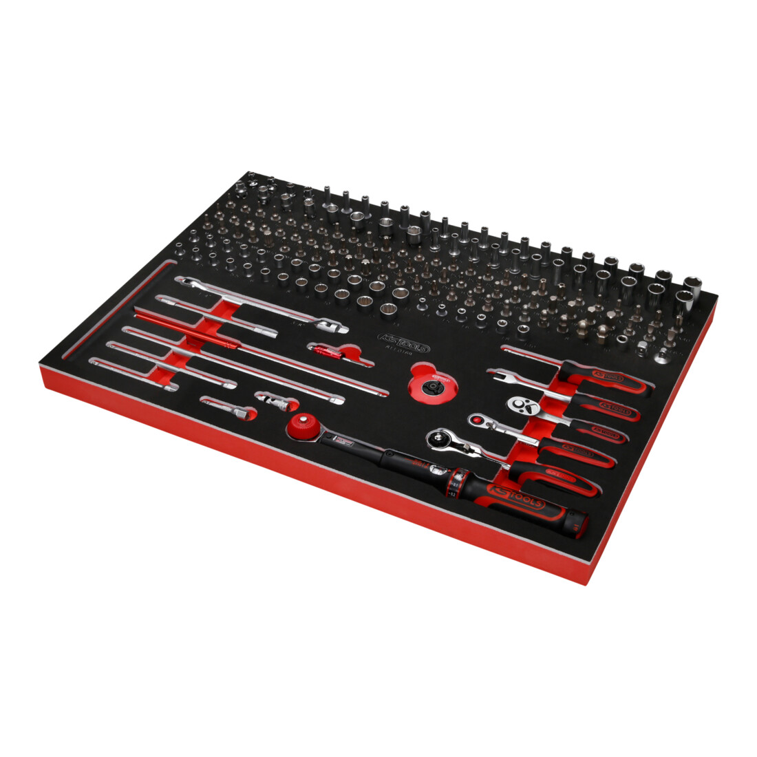 Jeu de clés à douille 1/4" dans insert en mousse, 169 pcs KS Tools