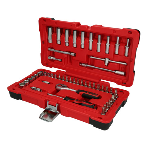 Jeu de clés à douille 1/4" KS Tools, 52 pcs