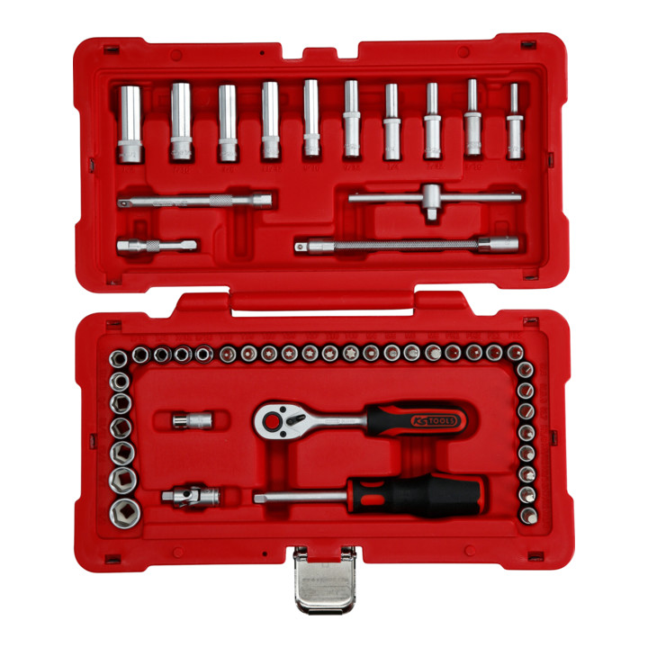 Jeu de clés à douille 1/4" KS Tools, 52 pcs