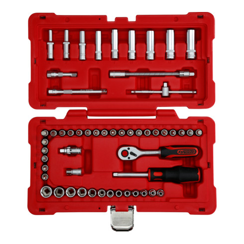 Jeu de clés à douille 1/4" KS Tools, 54 pcs