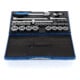 Jeu de clés à douille 19 VMU-10 1/2 po. 6 pans 28 pces 10 36 mm 6 pans mallette en