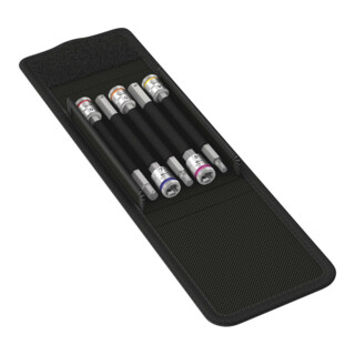 Jeu de clés à douille 8740 A HF 1 1/4 po. 5pcs. ouv. 4-8 mm avec fonction de mai
