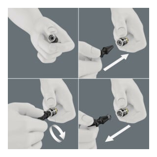 Jeu de clés à douille Belt 1 1/4 po. 10pcs. ouv. 4-13 mm avec fonction de mainti