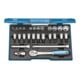 Jeu de clés à douille D 19 IMU-10 1/2po. 27pces 4 pans 10-30mm 12 pans/6 pans/fe