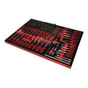 Jeu de clés à douille et de tournevis 1/4" dans insert en mousse, 142 pcs KS Tools-3