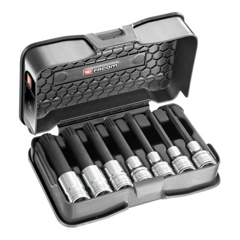 Jeu de clés à douille Facom 1/2" XZN long M6-M18