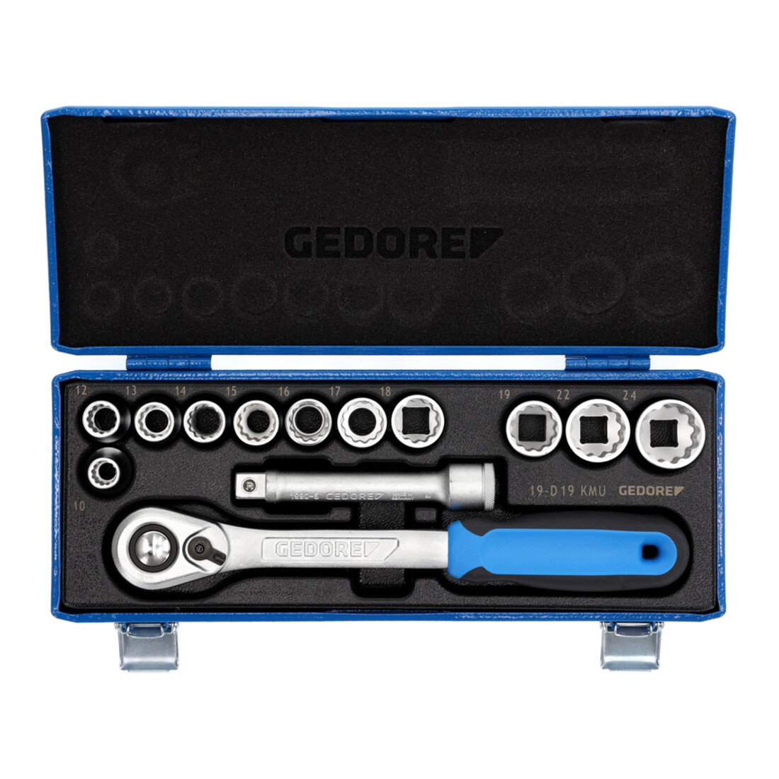 Jeu de clés à douille Gedore 1/2'' 13 pcs UD 10-24 mm