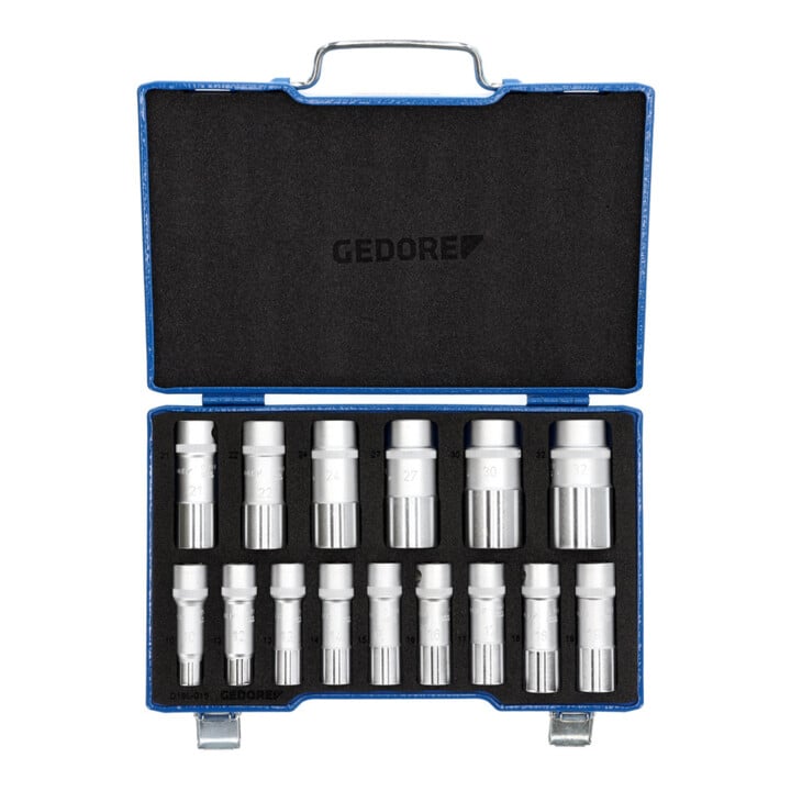 Jeu de clés à douille Gedore 1/2'' 15 pcs UD 10-32 mm