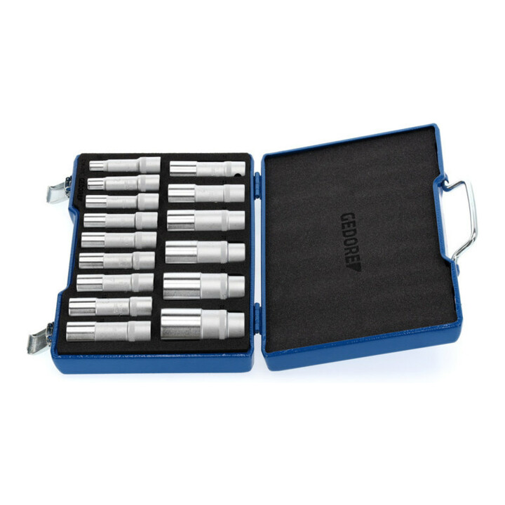 Jeu de clés à douille Gedore 1/2'' 15 pcs UD 10-32 mm