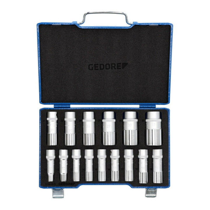 Jeu de clés à douille Gedore 1/2'' 15 pcs UD 10-32 mm