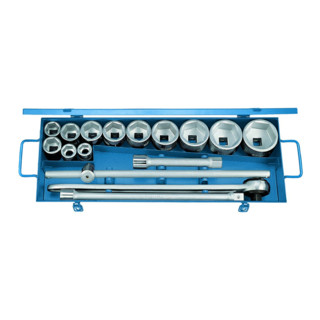 Jeu de clés à douille Gedore 3/4'' 16 pièces, hexagone 22-60 mm (32 FMU-2)