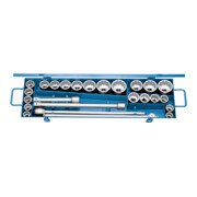 Jeu de clés à douille Gedore 3/4'' 25 pcs profil UD mm+INCH-1