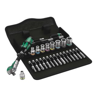 Jeu de clés à douille Wera Zyklop Speed 1/4 pouce 28 pcs