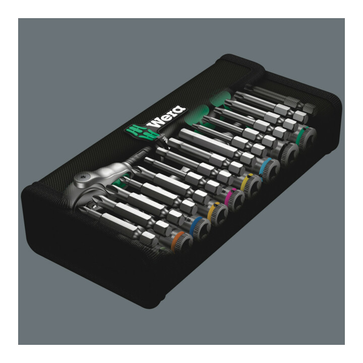 Jeu de clés à douille Wera Zyklop Speed 1/4 pouce 28 pcs