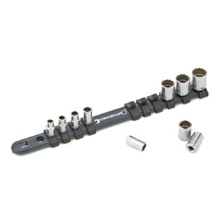 Jeu de clés à douilles 1/4 Stahlwille avec barrette de clipsage 5-14 mm 10 pièces