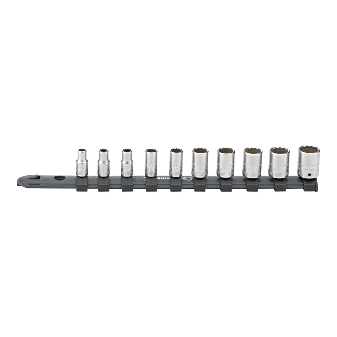 Jeu de clés à douilles 1/4 Stahlwille avec barrette de clipsage 5-14 mm 10 pièces
