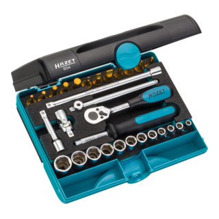 Jeu de clés à douilles HAZET 854, carré creux 6,3 mm (1/4 pouce)