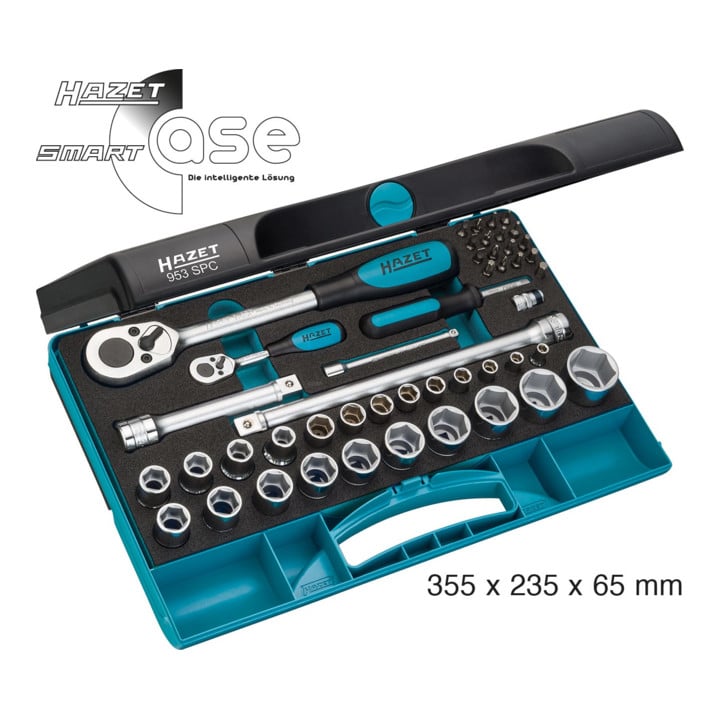 Jeu de clés à douilles HAZET 953SPC 47 outils