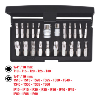 Jeu de clés à douilles KS Tools TX PLUS 22 pcs.