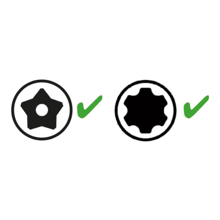 Jeu de clés à douilles KS Tools TX PLUS 22 pcs.