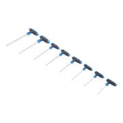 Jeu de clés à douilles poignée T six pans intérieurs 2 - 10 mm 8 pièces Kraftmann-3