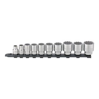 Jeu de clés à douilles Stahlwille 3/8 avec barre de clipsage 8-24 mm 10 pièces