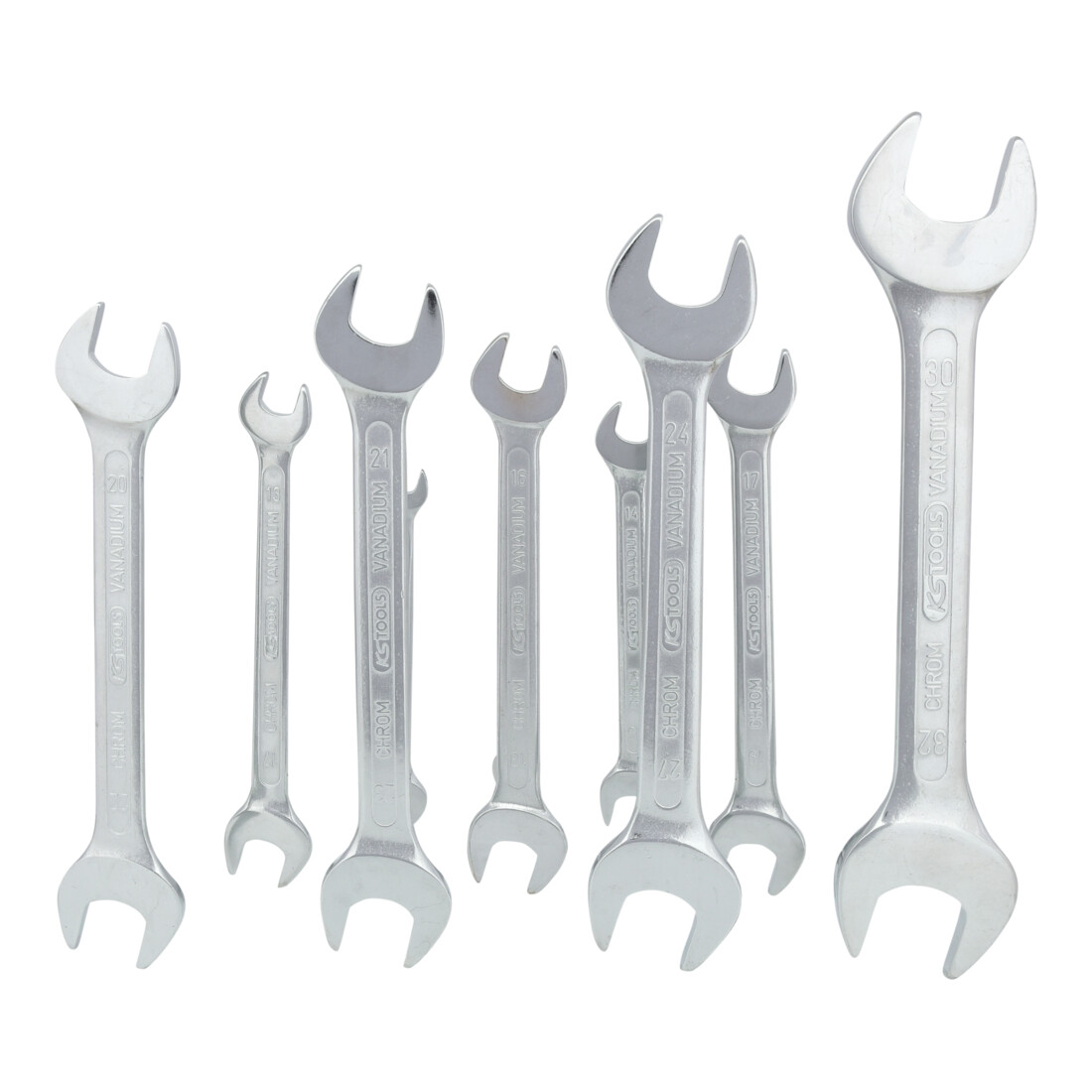 Jeu de clés à fourche, 10 pcs. 8-32mm