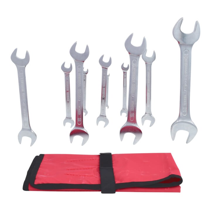 Jeu de clés à fourche, 11 pcs., 6x7-30x32mm