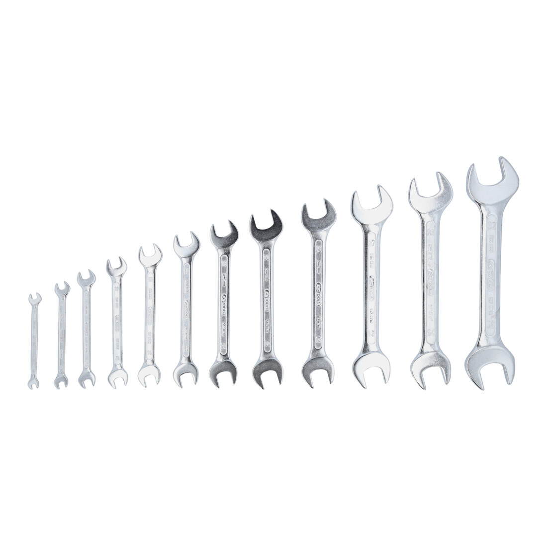 Jeu de clés à fourche, 12 pcs., 6x7-30x32mm
