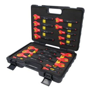 Jeu de clés à fourche avec gaine isolante KS Tools, 18 pcs