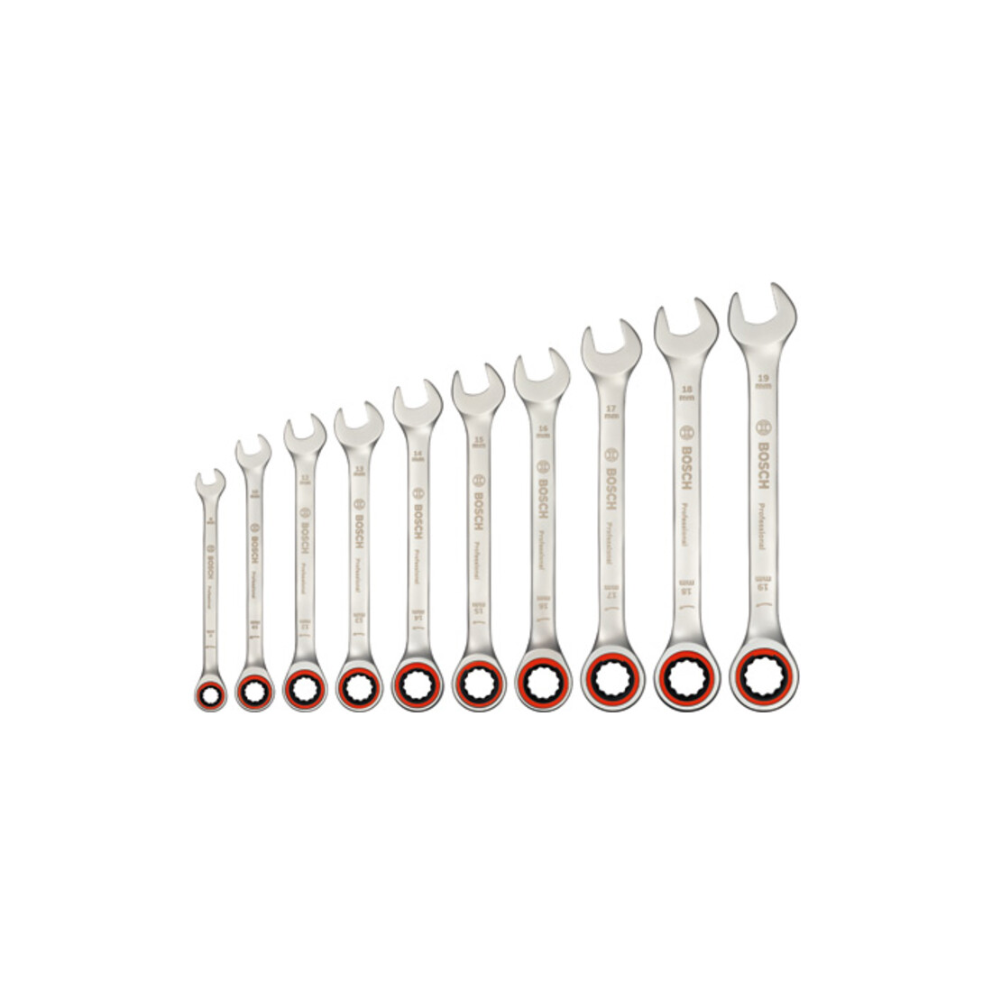 Jeu de clés à fourche Bosch 10 pièces