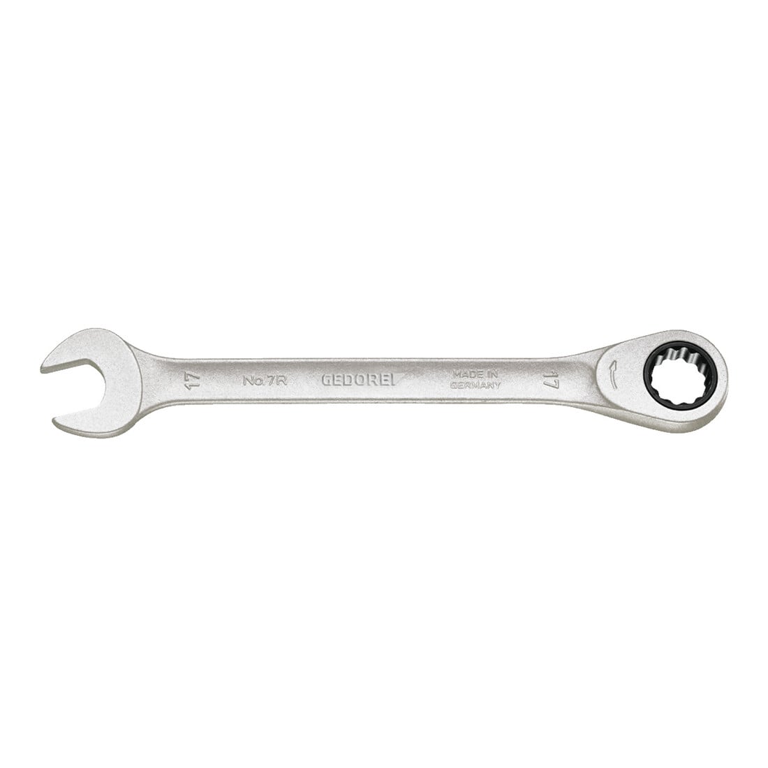 Jeu de clés à fourche Gedore 4 pcs. acier CV chromé mat avec mousqueton