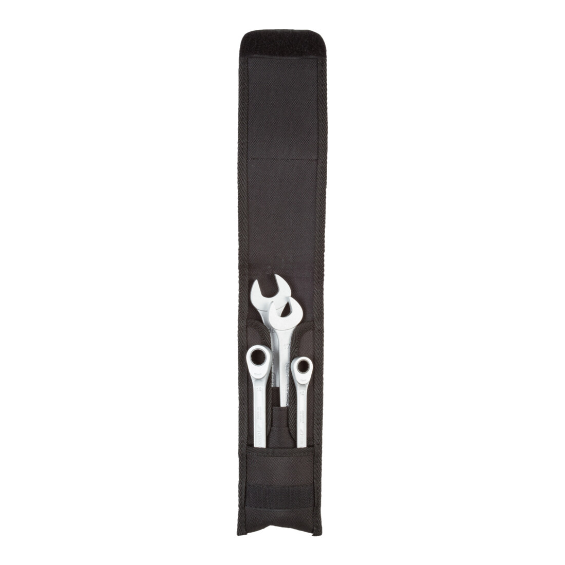 Jeu de clés à fourche Gedore 4 pcs. acier CV chromé mat avec mousqueton