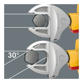 Jeu de clés à fourche isolées et auto-ajustables Wera 6004 Joker VDE 4 Set 1 , 4 pièces