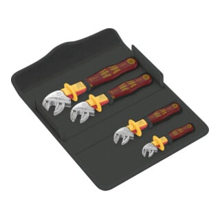 Jeu de clés à fourche isolées et auto-ajustables Wera 6004 Joker VDE 4 Set 1 , 4 pièces
