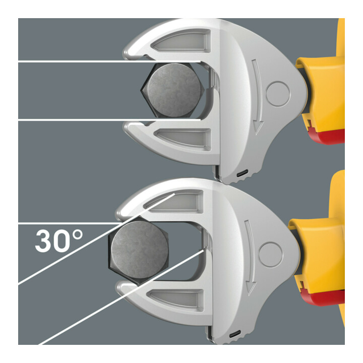 Jeu de clés à fourche isolées et auto-ajustables Wera 6004 Joker VDE 4 Set 1 , 4 pièces