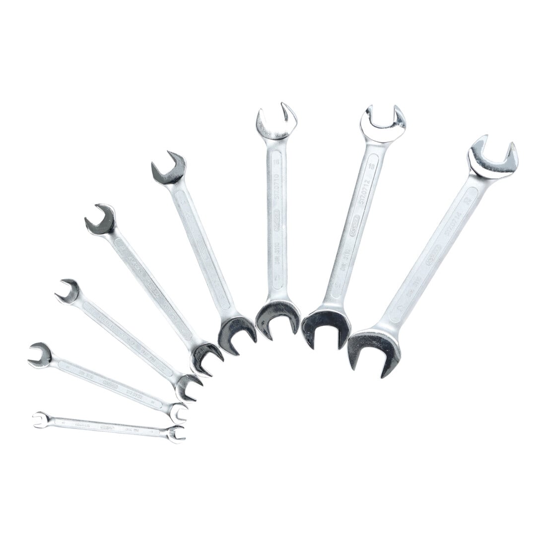 Jeu de clés à fourche KS Tools 8 pcs., 6x7-20x22mm