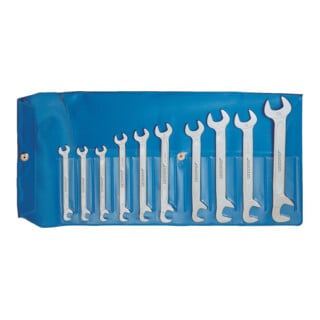 Jeu de clés à fourches 8-0100 10 pces ouv.5-13 mm CV-acier chromé petite exécuti