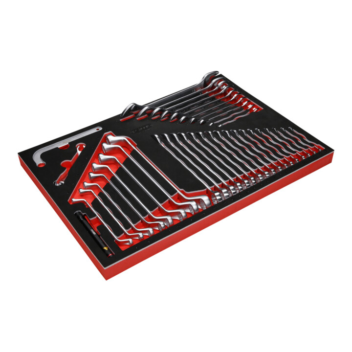 Jeu de clés à molette dans insert en mousse, 38 pcs KS Tools